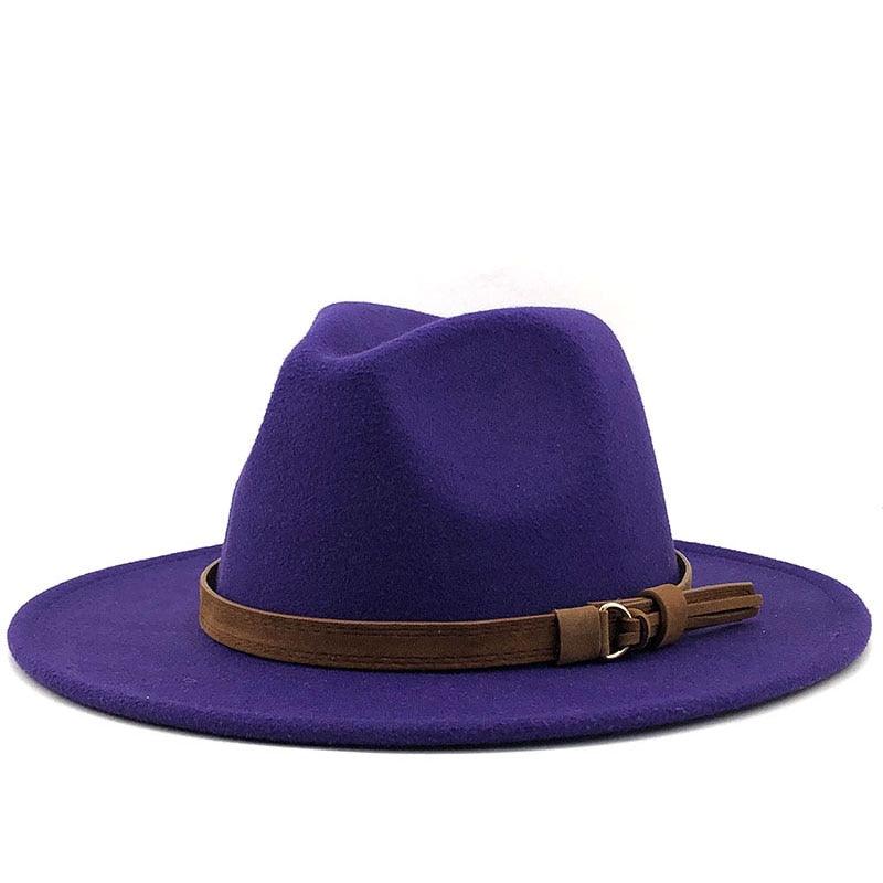 Fedora Hat With Leather Ribbon Hats - The Burner Shop