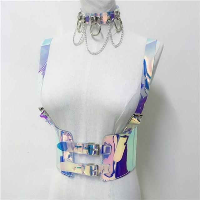 Festival Holographic Harness Set Body Harness - The Burner Shop