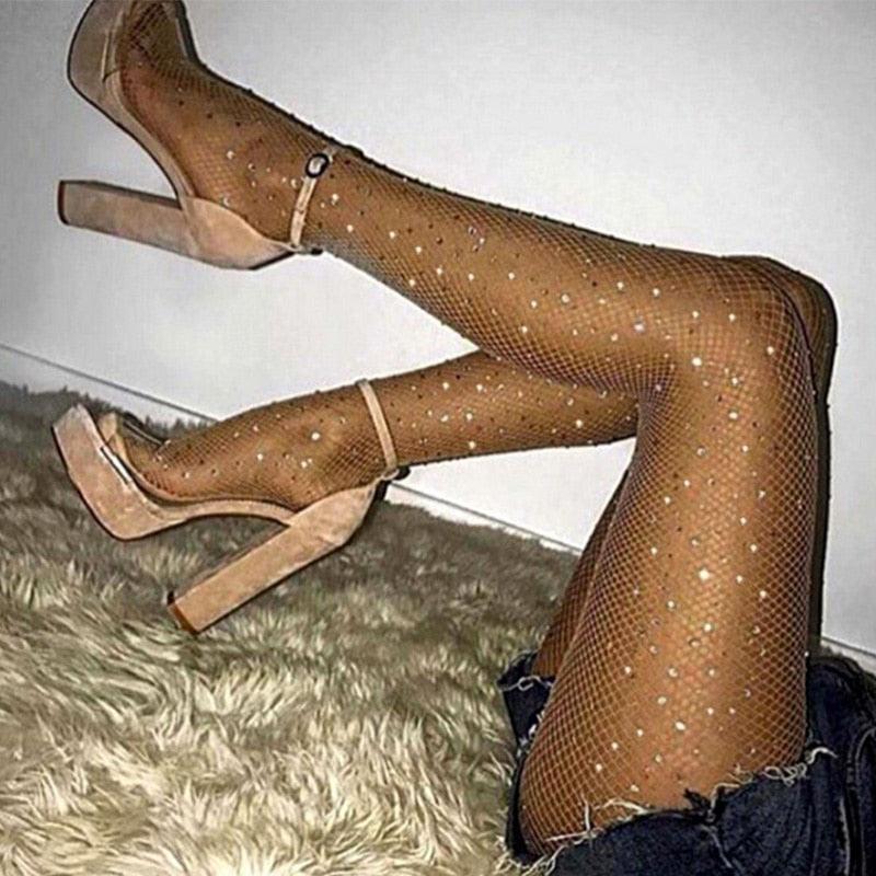 Fishnet Diamond Pantyhose Pantyhose - The Burner Shop