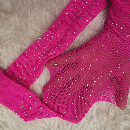 Fishnet Diamond Pantyhose Pantyhose - The Burner Shop