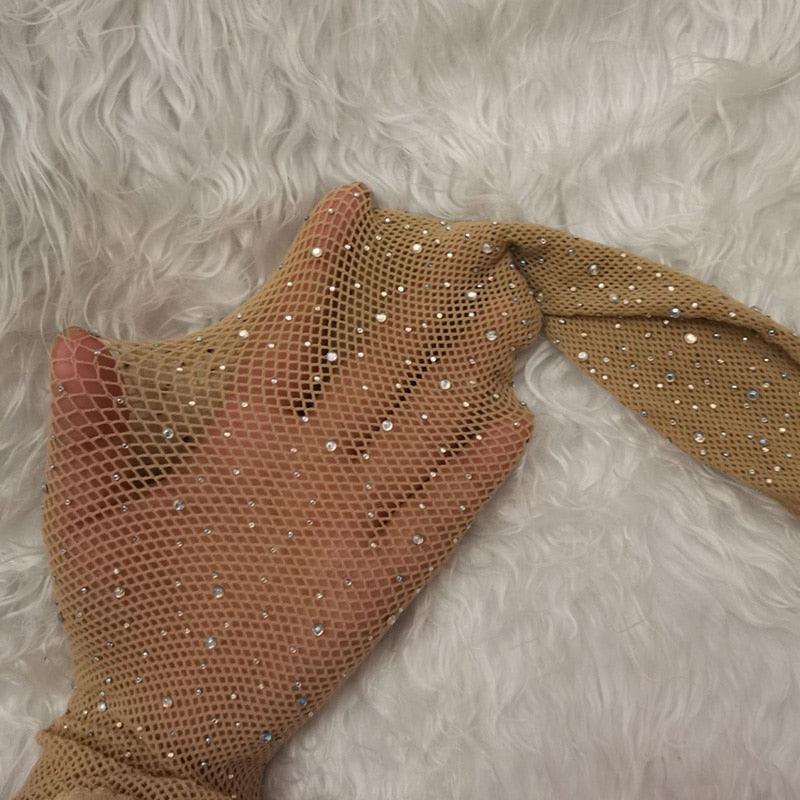Fishnet Diamond Pantyhose Pantyhose - The Burner Shop