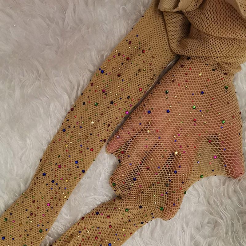Fishnet Diamond Pantyhose Pantyhose - The Burner Shop
