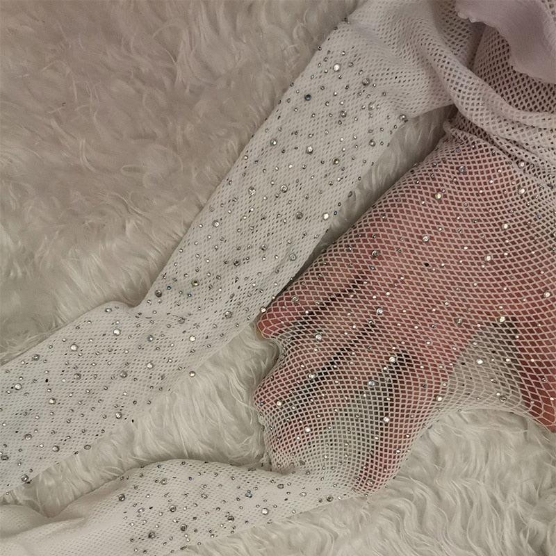 Fishnet Diamond Pantyhose Pantyhose - The Burner Shop