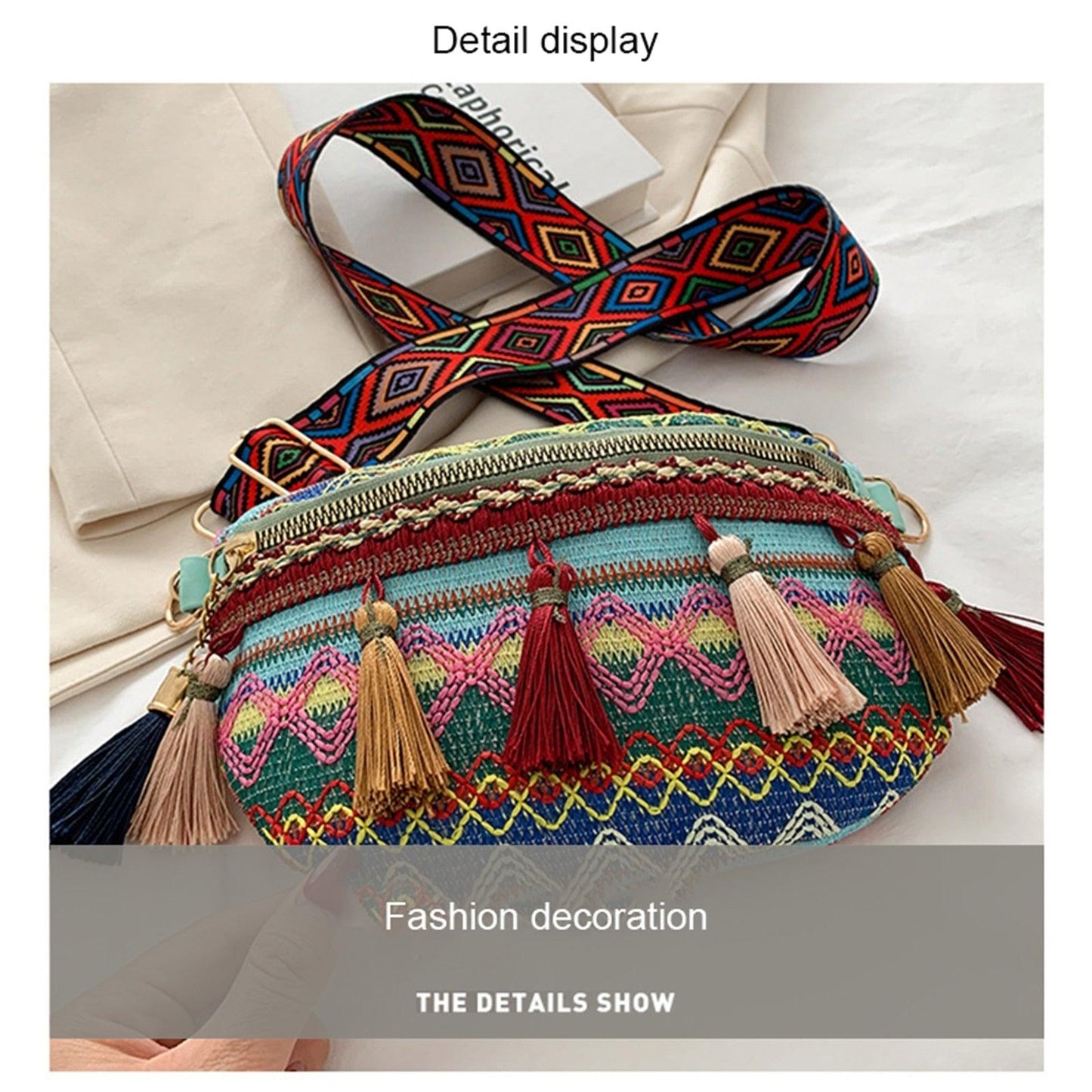 Folk Style Waist Bags bags - The Burner Shop
