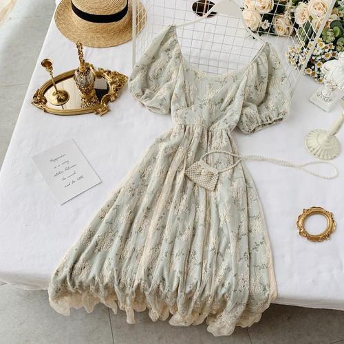 French Style Chiffon Dress dresses - The Burner Shop
