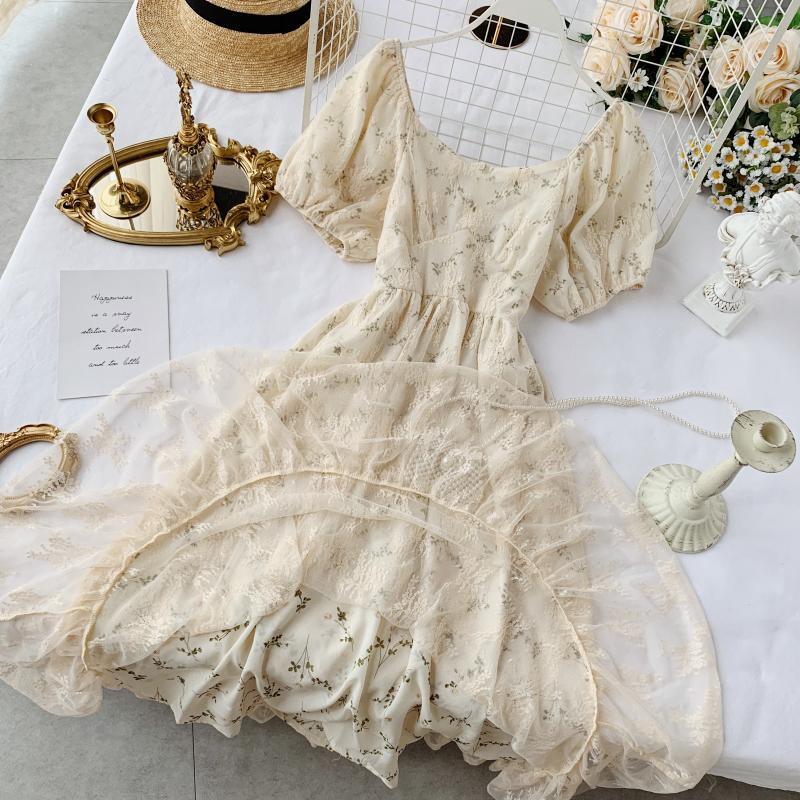 French Style Chiffon Dress dresses - The Burner Shop
