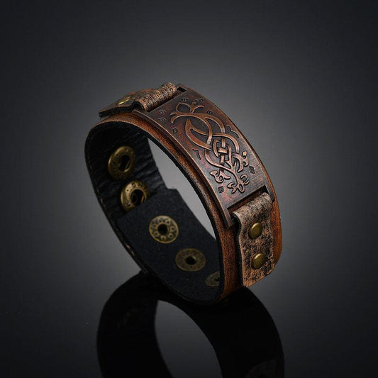 Genuine Leather Wrap Bracelets Bracelets - The Burner Shop