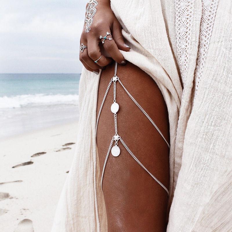 Geometric Thigh Chain Body Jewelry - The Burner Shop