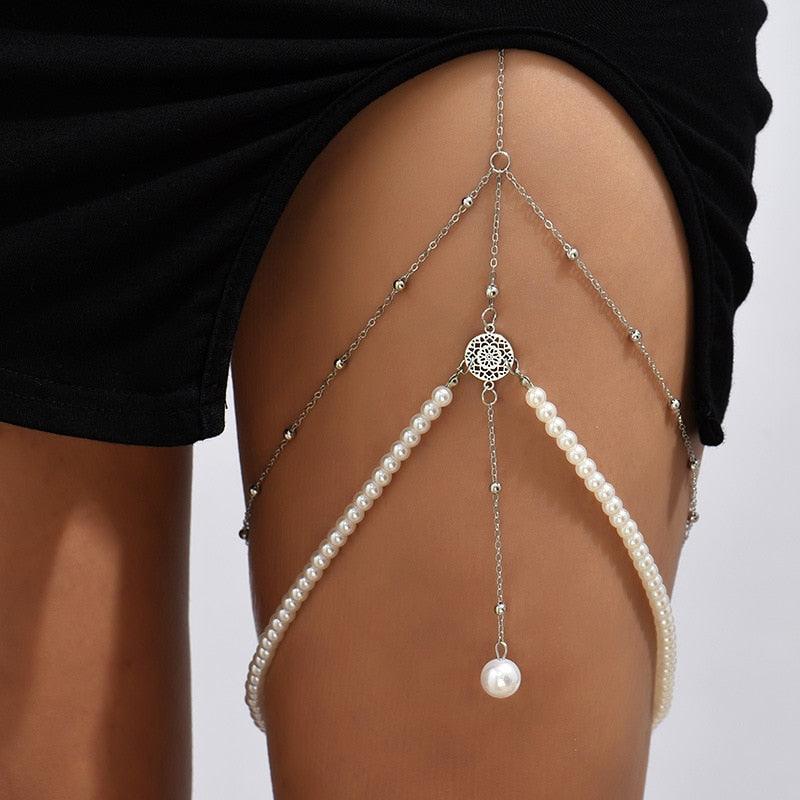 Geometric Thigh Chain Body Jewelry - The Burner Shop