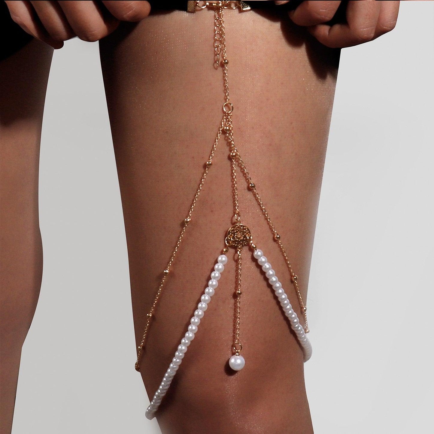 Geometric Thigh Chain Body Jewelry - The Burner Shop