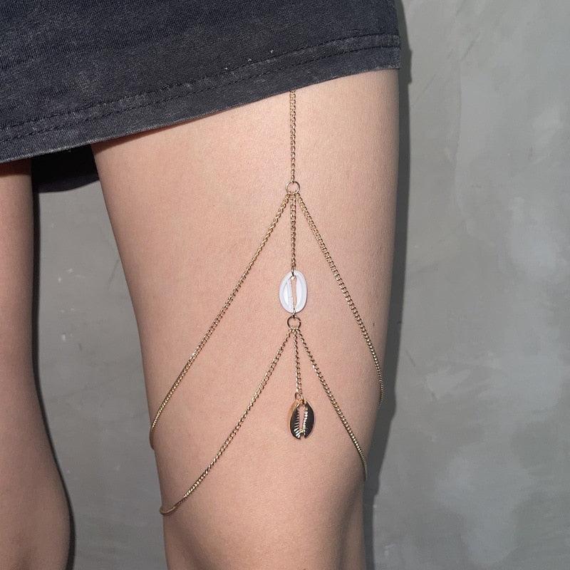 Geometric Thigh Chain Body Jewelry - The Burner Shop