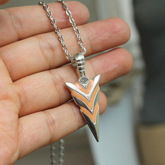 Glow in the Dark Chain Arrow Pendant Necklaces - The Burner Shop