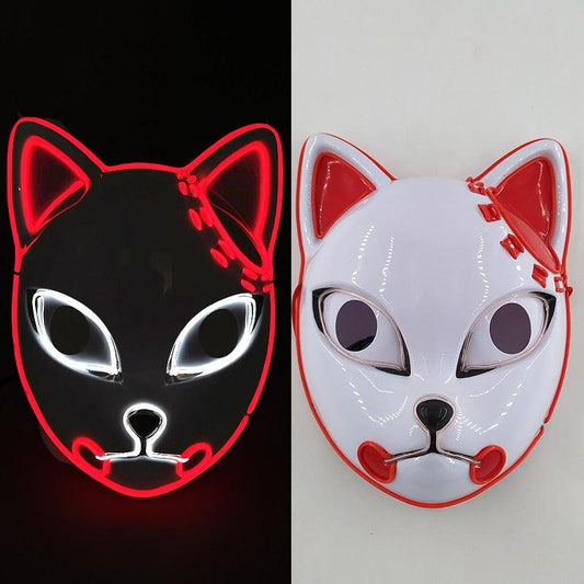 Glowing Bunny Wire Mask Face Masks - The Burner Shop