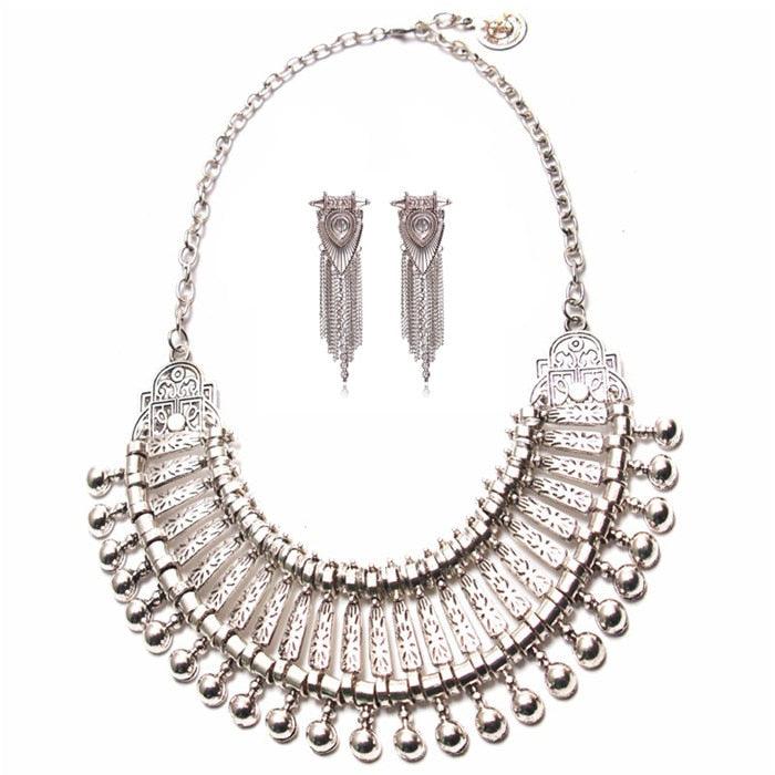 Gold Coin Long Chain Tassel Necklace Necklaces - The Burner Shop