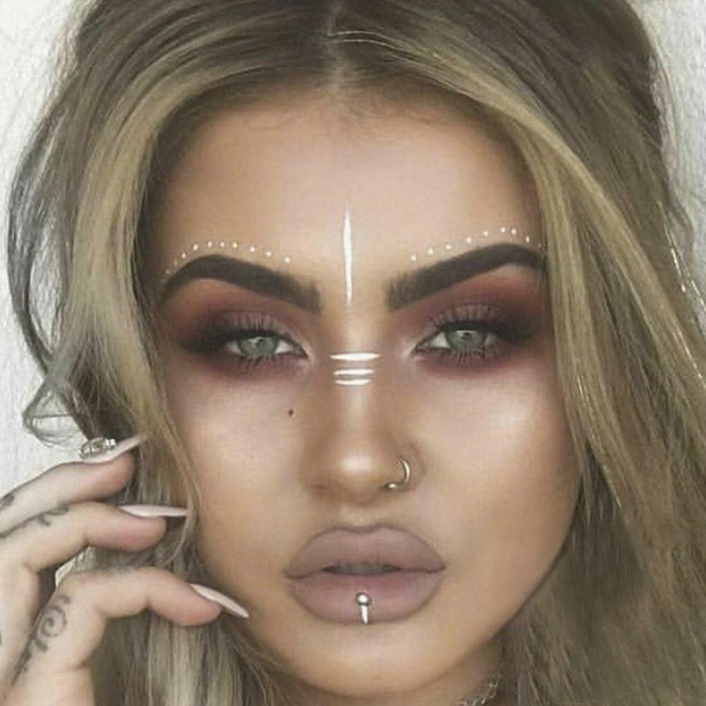 Gold Festival Face Tattoos Tattoos - The Burner Shop