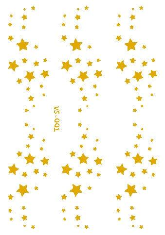 Golden Festival Face Tattoo Tattoos - The Burner Shop