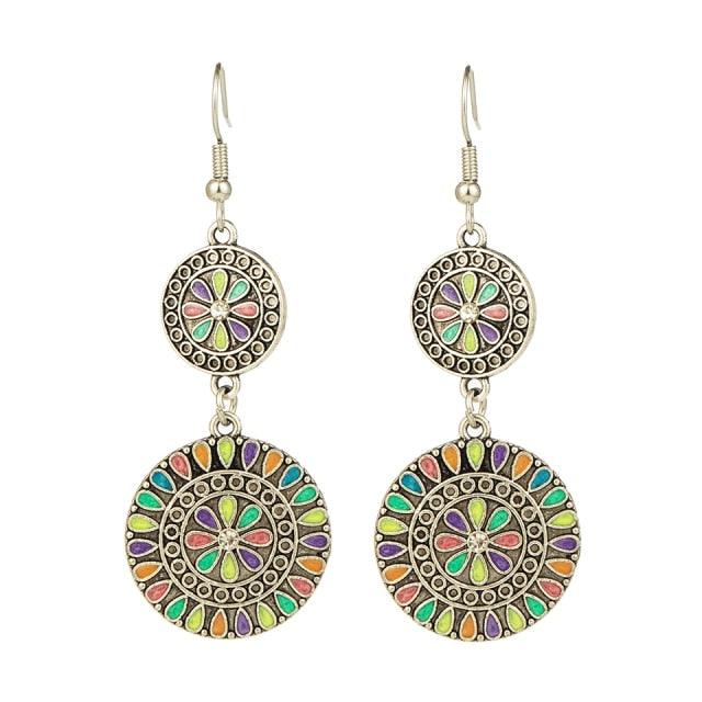 Golden Leaf Dangle Drop Earrings Earrings - The Burner Shop