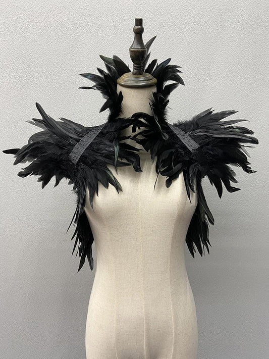 Gothic Feather Shrug Shrugs - The Burner Shop