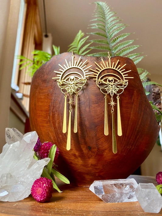 Handmade All Seeing Eye Earrings Earrings - The Burner Shop