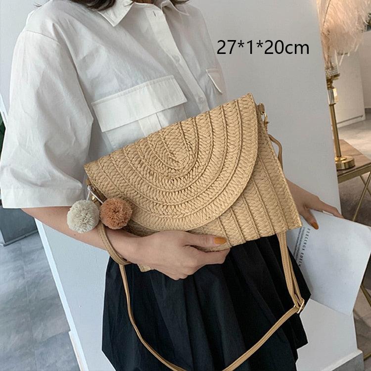 Handmade Woven Straw Beach Bags Bags - The Burner Shop