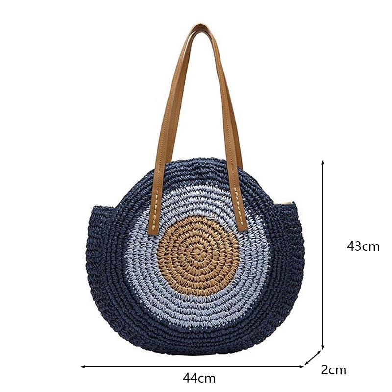 Handmade Woven Straw Beach Bags Bags - The Burner Shop