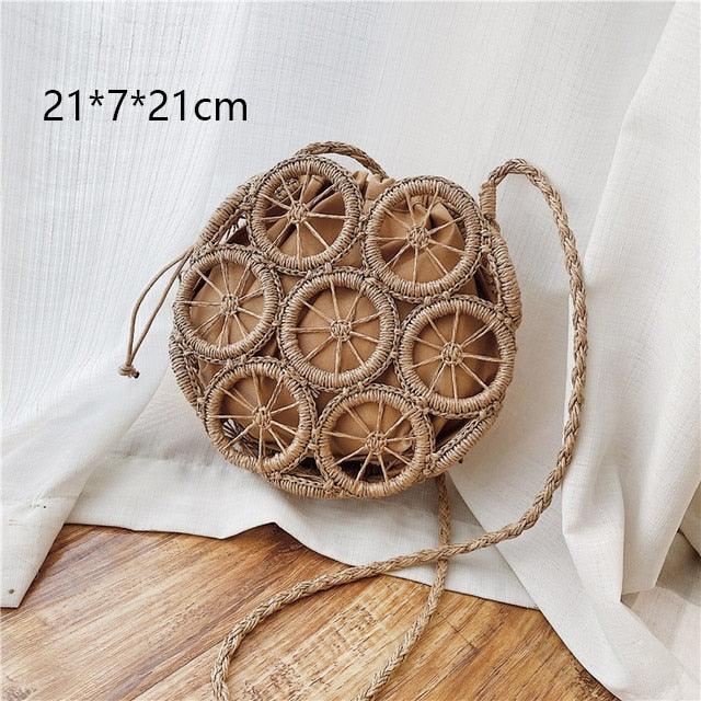 Handmade Woven Straw Beach Bags Bags - The Burner Shop