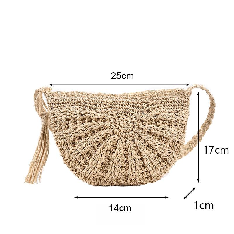 Handmade Woven Straw Beach Bags Bags - The Burner Shop