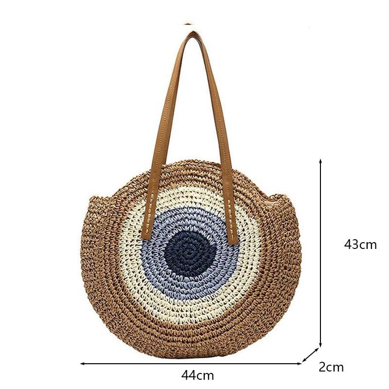 Handmade Woven Straw Beach Bags Bags - The Burner Shop