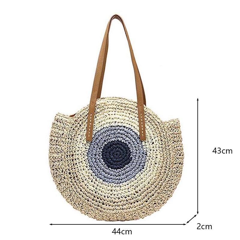 Handmade Woven Straw Beach Bags Bags - The Burner Shop