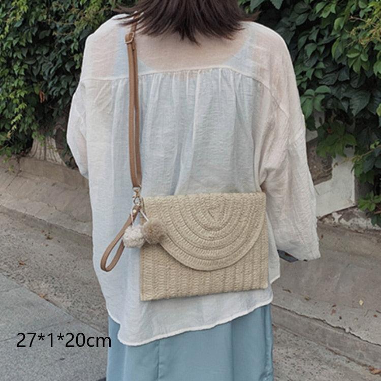 Handmade Woven Straw Beach Bags Bags - The Burner Shop