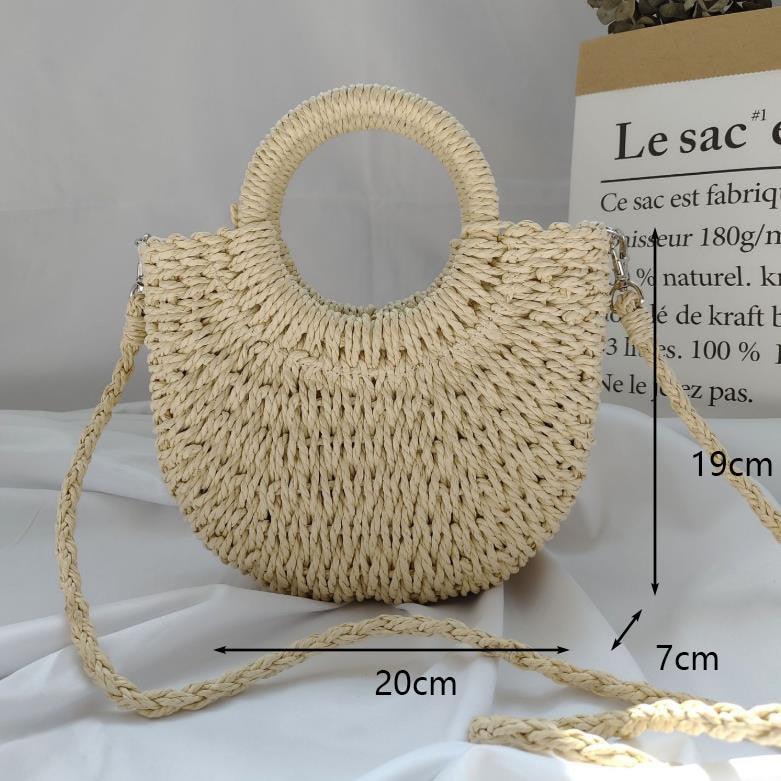 Handmade Woven Straw Beach Bags Bags - The Burner Shop