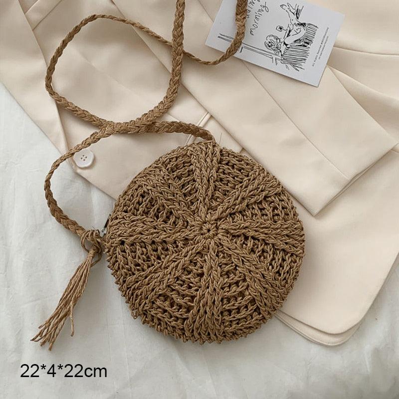 Handmade Woven Straw Beach Bags Bags - The Burner Shop