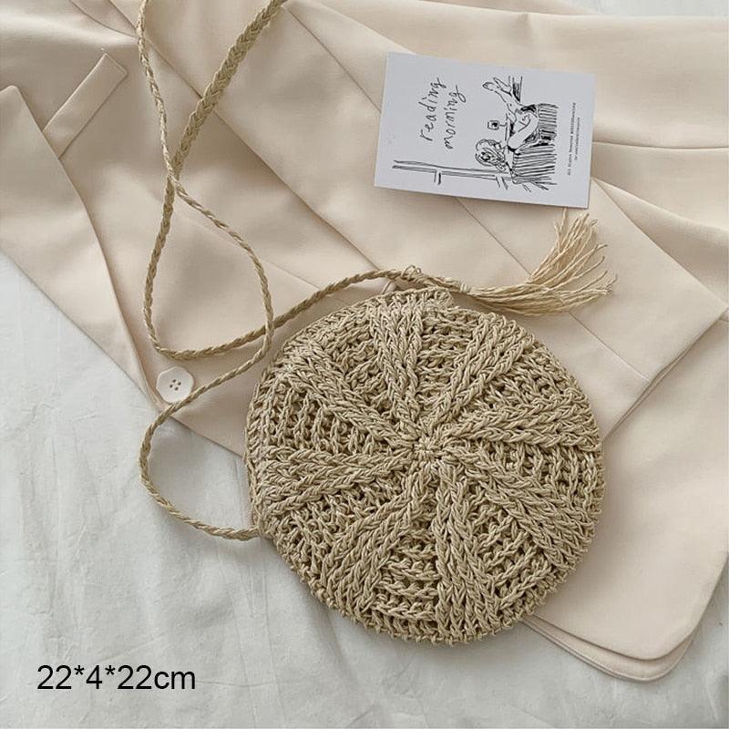 Handmade Woven Straw Beach Bags Bags - The Burner Shop
