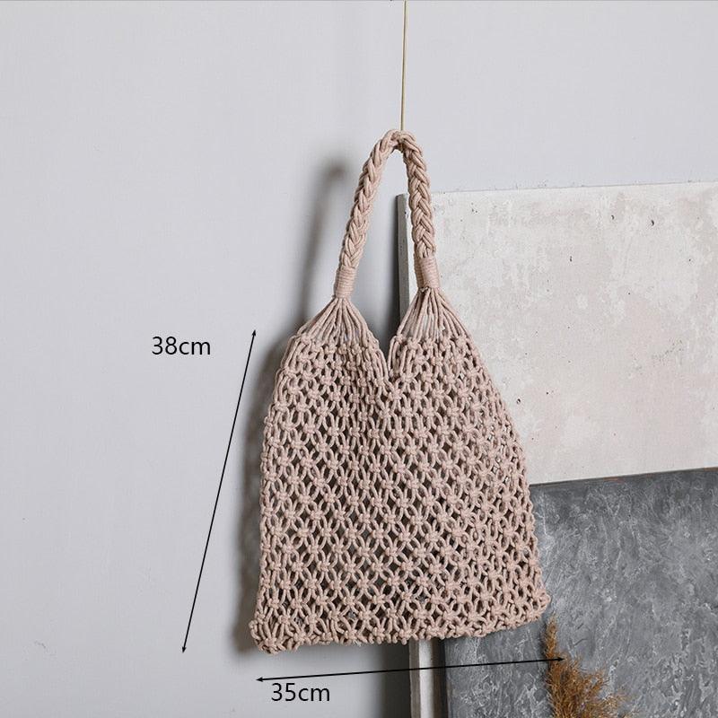 Handmade Woven Straw Beach Bags Bags - The Burner Shop