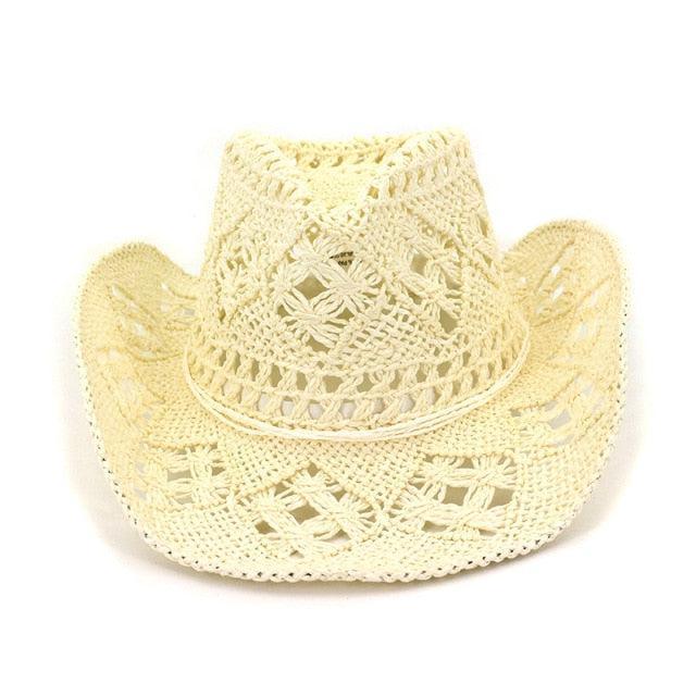 Hollowed Handmade Cowboy Straw Hat Hats - The Burner Shop