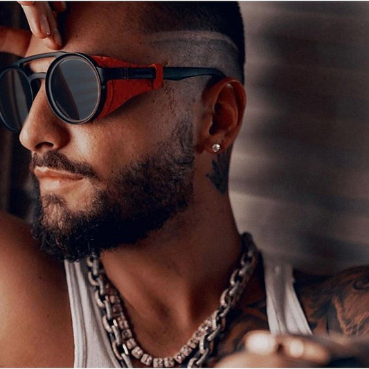 Jazz Steampunk Round Sunglasses Sunglasses - The Burner Shop