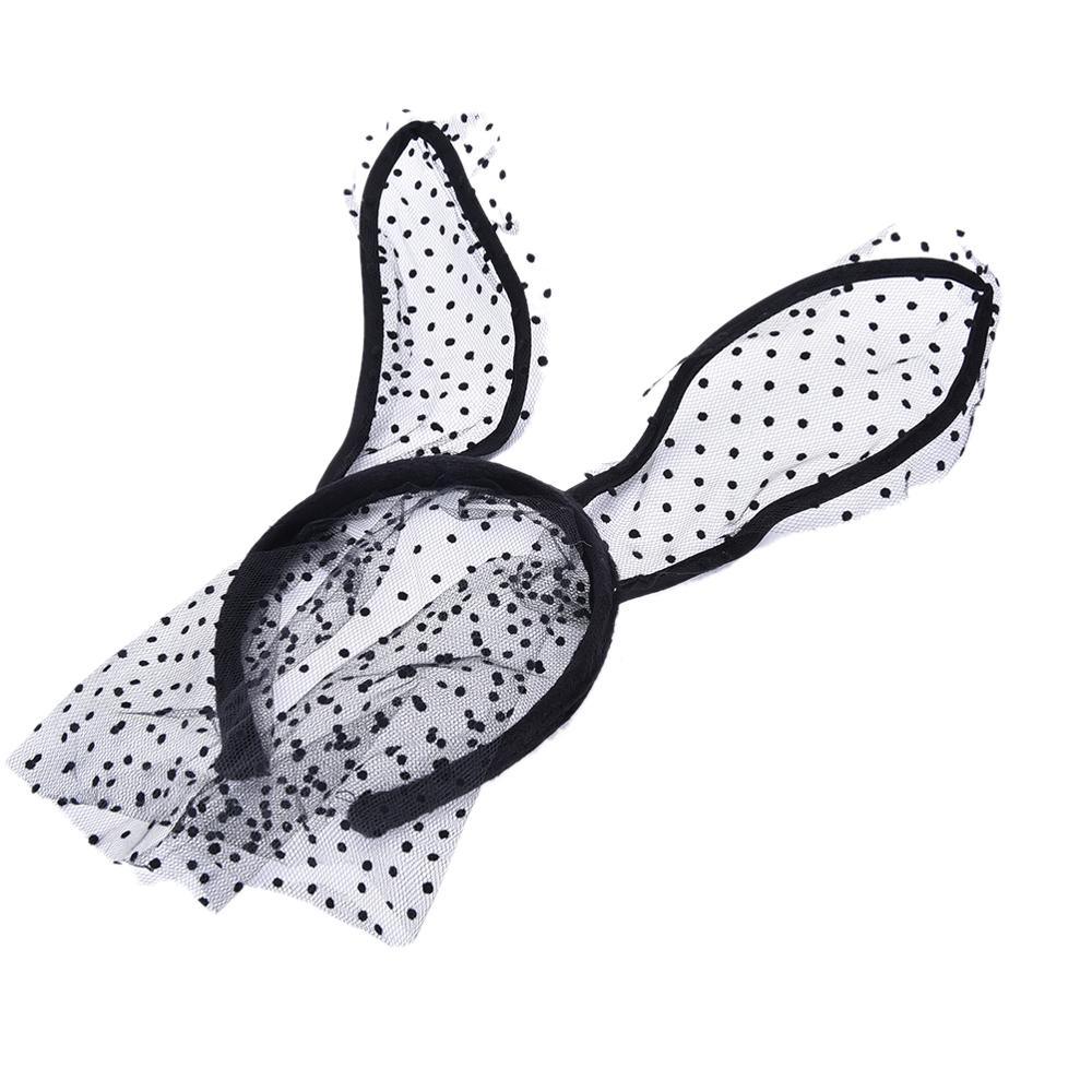 Lace Bunny Ears Headpiece - The Burner Shop