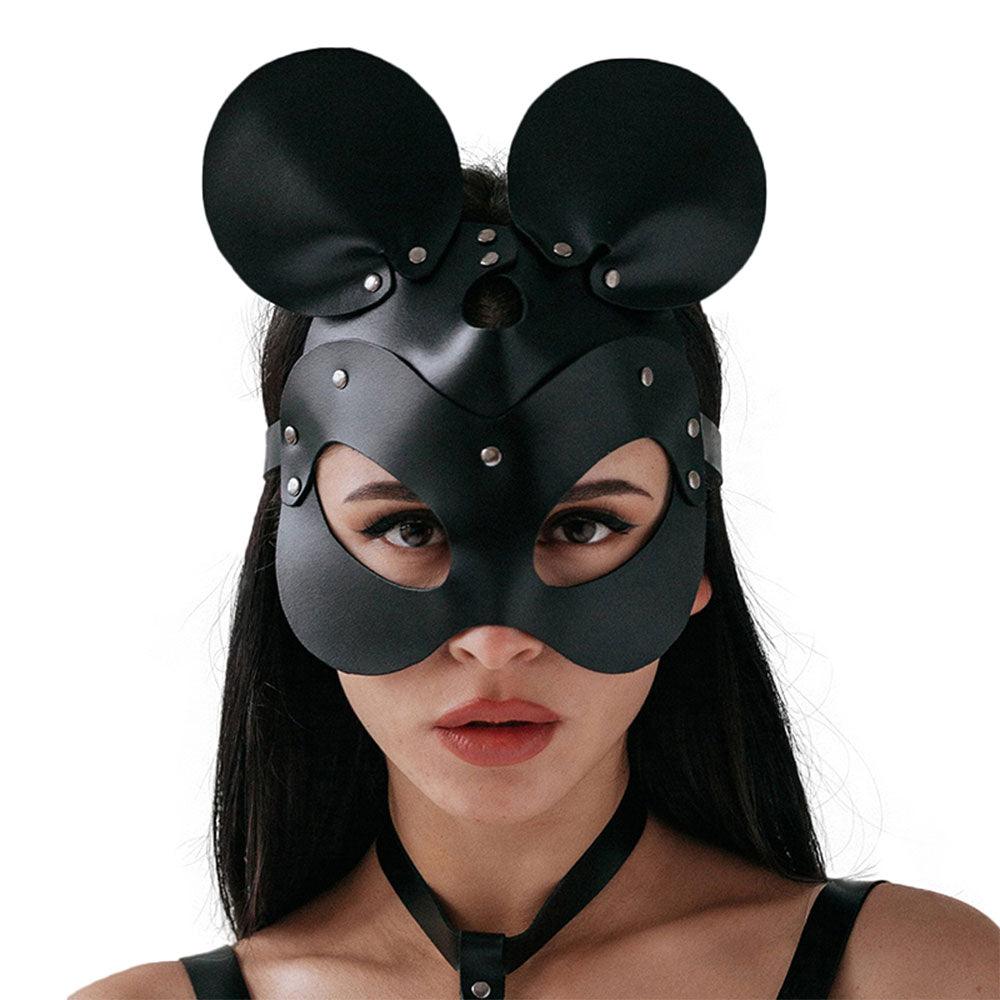 Leather Cat, Rabbit & Fox Mask Face Masks - The Burner Shop