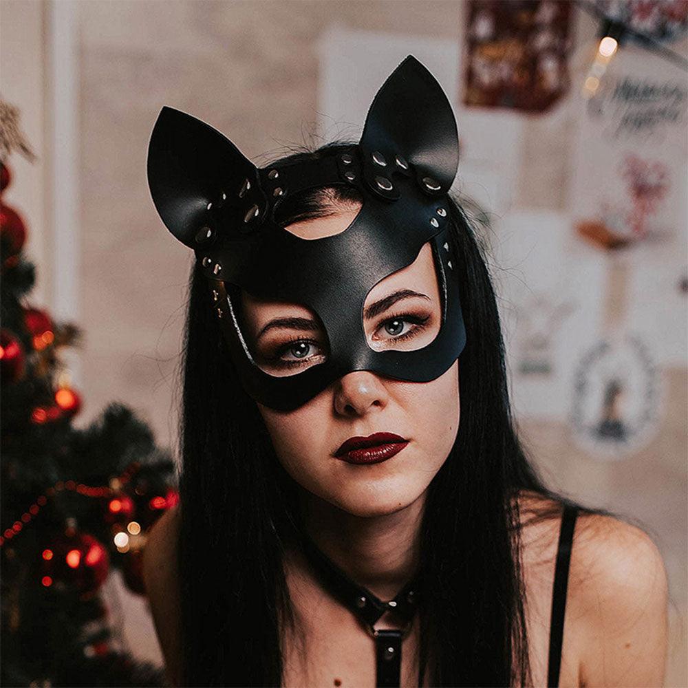 Leather Cat, Rabbit & Fox Mask Face Masks - The Burner Shop