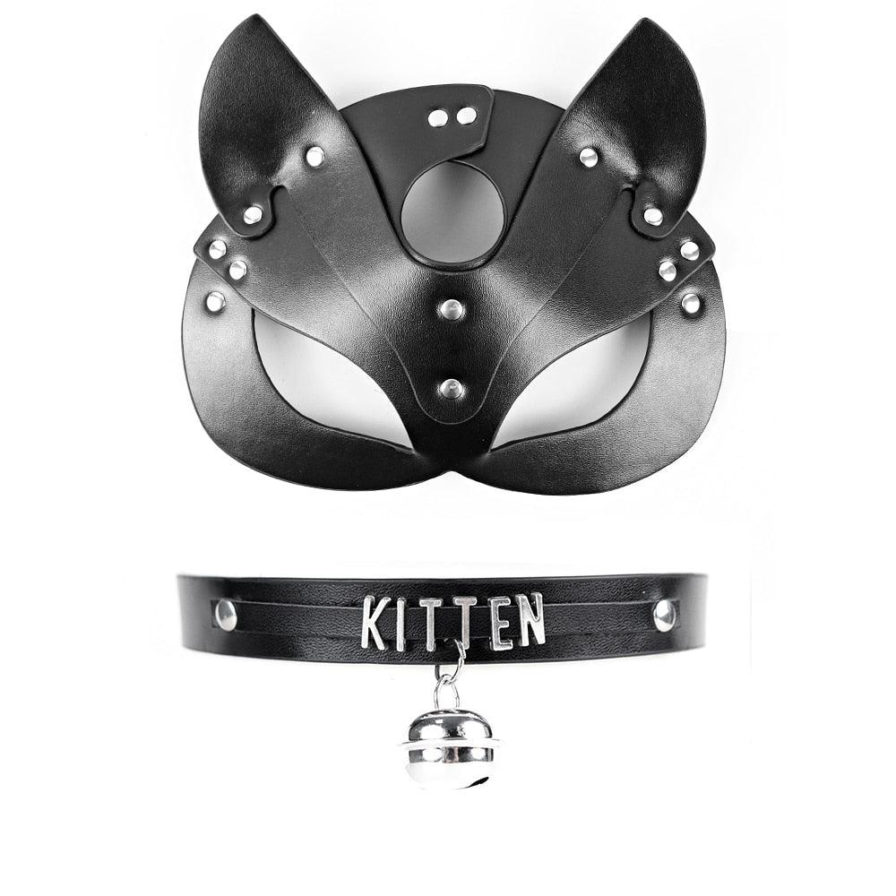Leather Cat, Rabbit & Fox Mask Face Masks - The Burner Shop