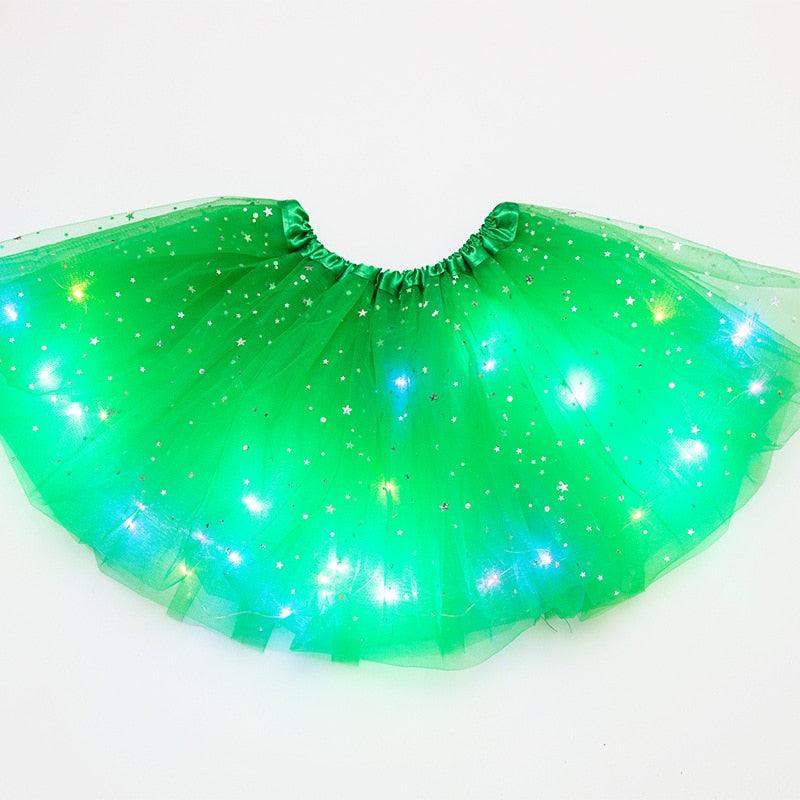 LED Glowing Light Adult Tutu Skirt Skirts - The Burner Shop