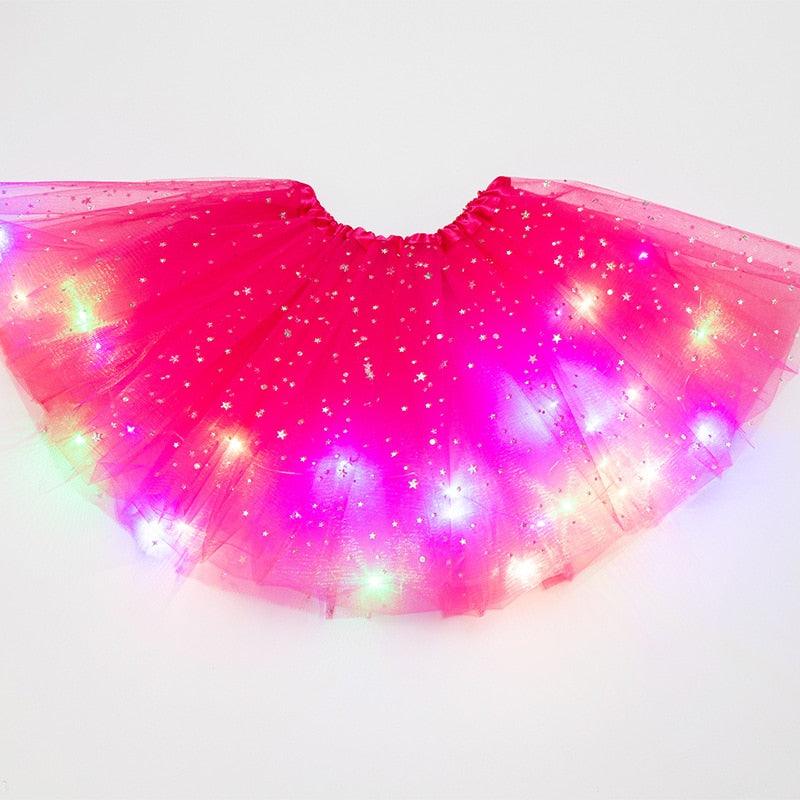 LED Glowing Light Adult Tutu Skirt Skirts - The Burner Shop