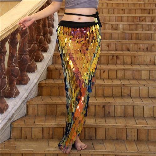 Long Sequin Skirt Skirts - The Burner Shop