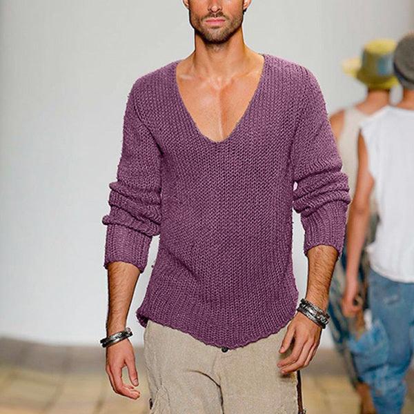 Long Sleeve Slim Fit Sweater Sweaters - The Burner Shop