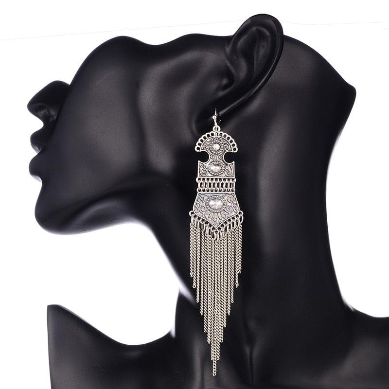 Long Tassel Earrings Earrings - The Burner Shop