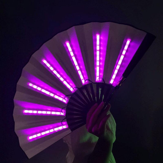 Luminous Folding LED Fan Hand Fan - The Burner Shop