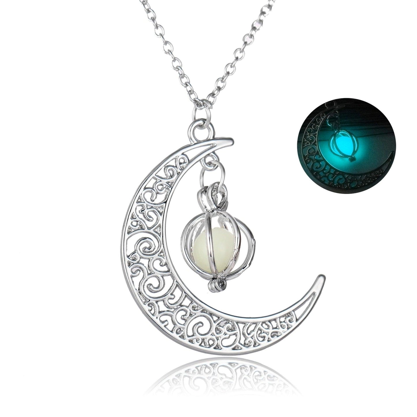 Luminous Necklace, Crystal Moon, Owl or Hourglass Necklaces - The Burner Shop
