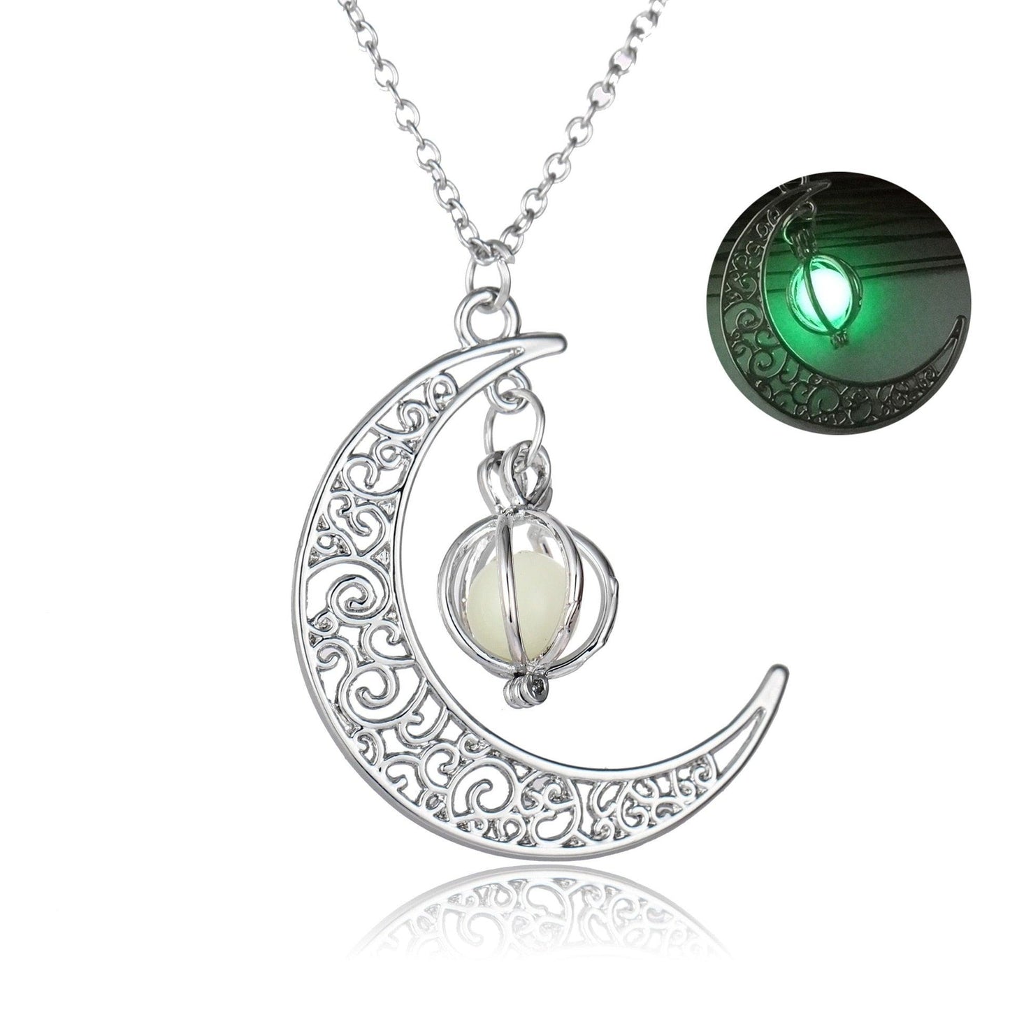Luminous Necklace, Crystal Moon, Owl or Hourglass Necklaces - The Burner Shop