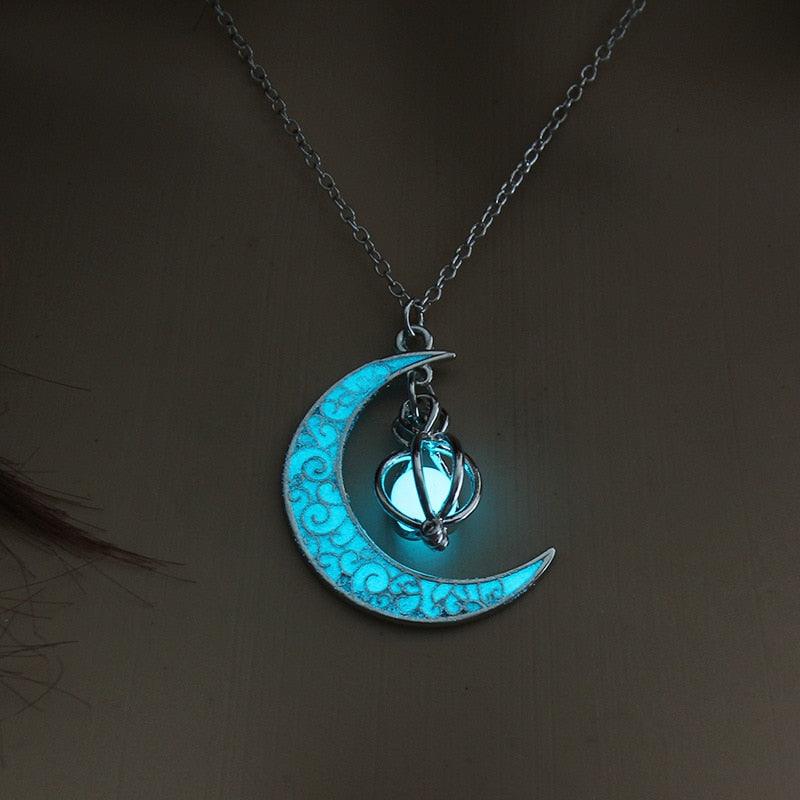 Luminous Necklace, Crystal Moon, Owl or Hourglass Necklaces - The Burner Shop