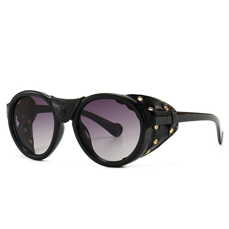 Marcus Steampunk Round Sunglasses Goggles - The Burner Shop